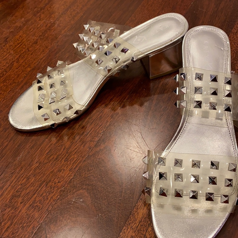 Sandals Color silver with small heel from Katy Perry collection size 9